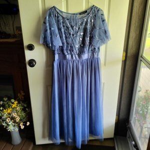 Slate Blue Formal Dress